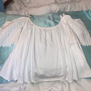 White off the shoulder top